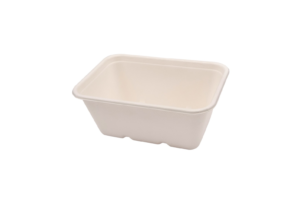 Suikerriet Maaltijdbakken 1000 ml,18 x 12,5 x 7,5 cm beige