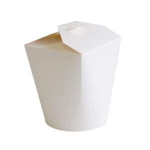 Noodle Box Blanco – 26oz Papier met Binnencoating